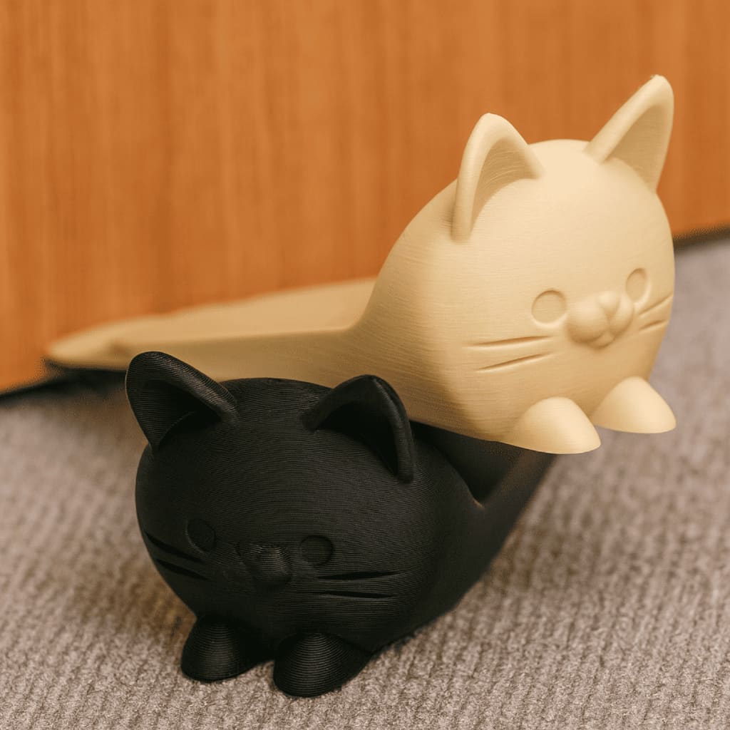 Suporte Trava Porta com Gatinho