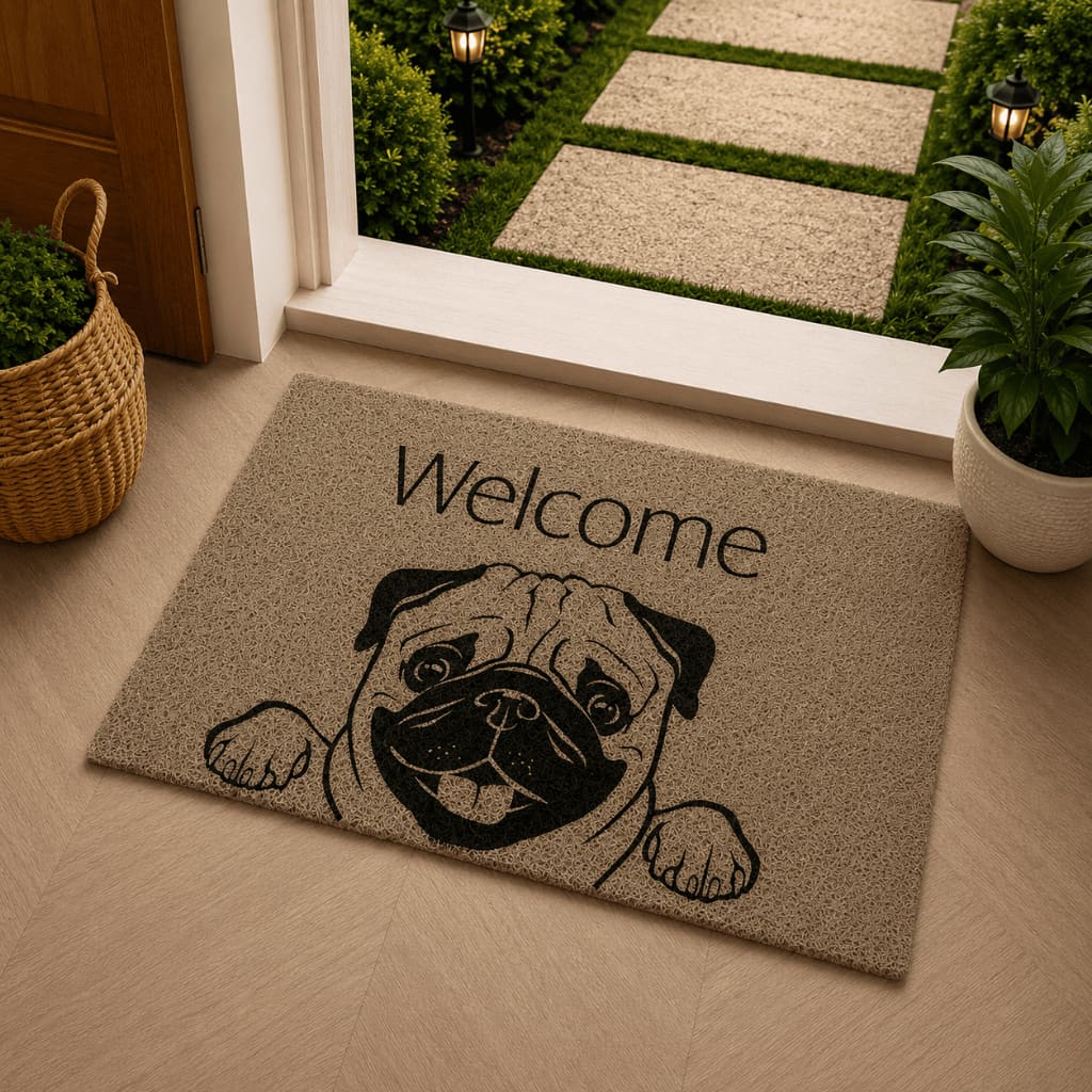 Capacho para  Porta de Entrada com Estampa de Pet
